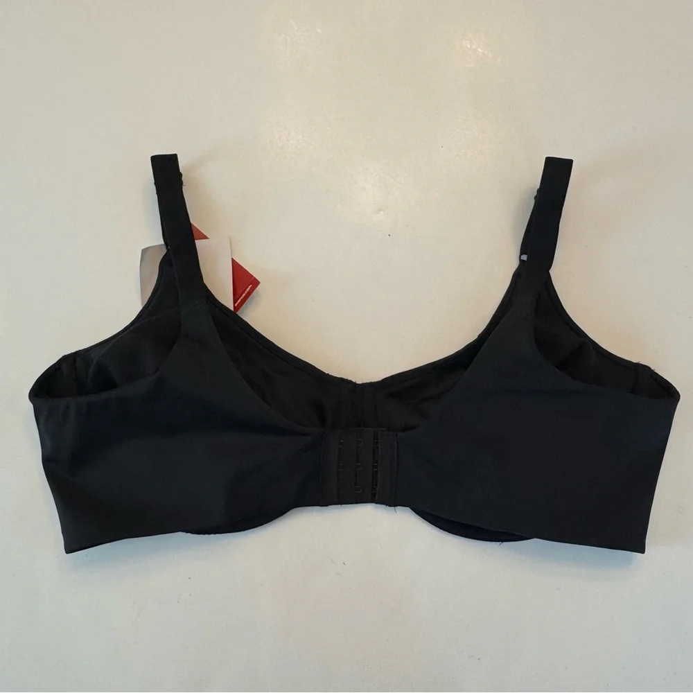 Avenue Body Perfect Back Smoother Bra Black 44D Black Underwire New NWT Everyday